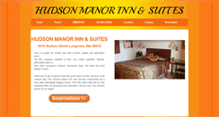 Desktop Screenshot of hudsonmanorinn.com